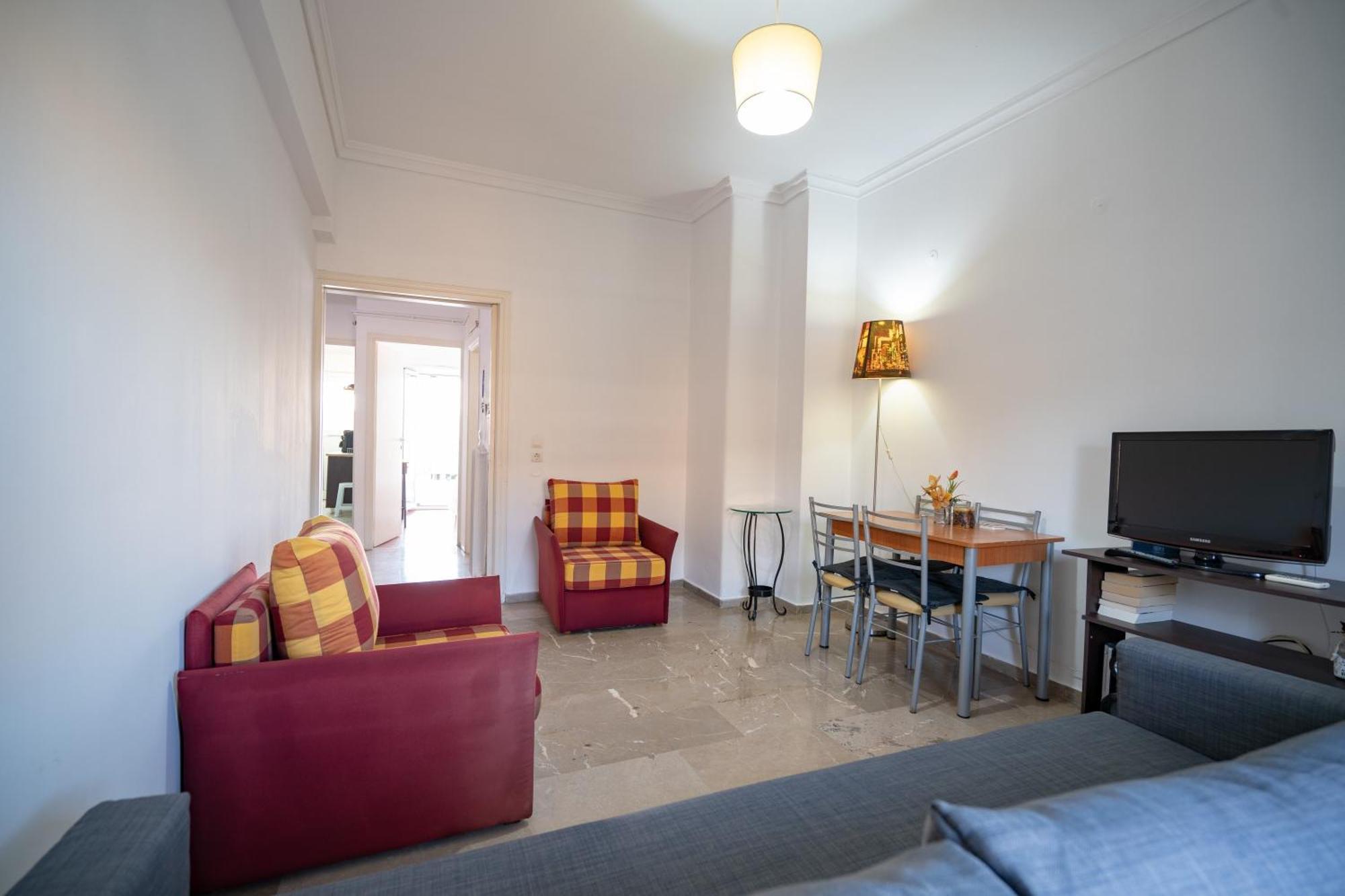 Dimotiko Theatro Metro St. 1 Bedroom 4 Pers. Flat Piræus Eksteriør billede